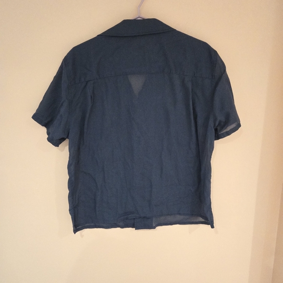 Uniqlo charcoal blouse - Picture 4 of 4